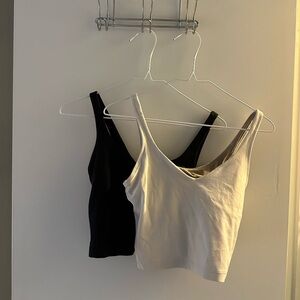 Classic Black and Cream Align Tops